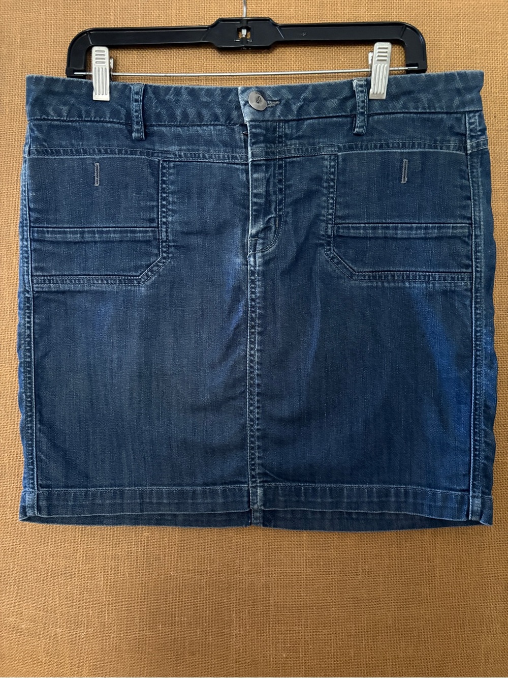 Level 99 Dark Blue Denim Mini Skirt